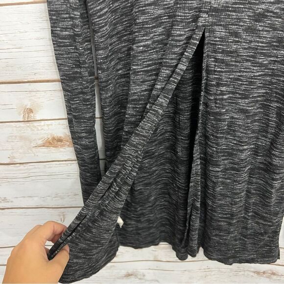 We The Free People Gray Ribbed Turtleneck Stonecold Tunic Top - Picture 5 of 6